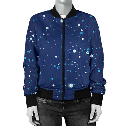 Night sky Pattern Print Design A03 Women's Bomber Jacket