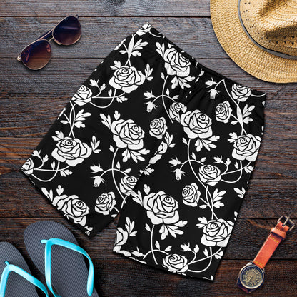 Rose Pattern Print Design RO013 Mens Shorts