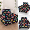 Camper Camping Pattern Armchair Slipcover