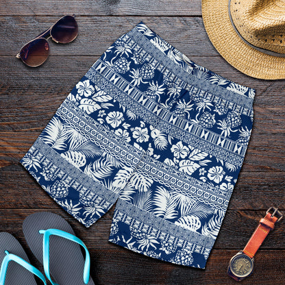 Hawaiian Themed Pattern Print Design H020 Mens Shorts