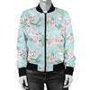 Cherry Blossom Pattern Print Design 02 Women's Bomber Jacket