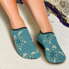 Sea Turtle Pattern Print Design T02 Aqua Water Shoes