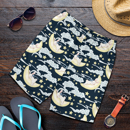 Rabbit Sleeping Pattern Print Design RB08 Mens Shorts
