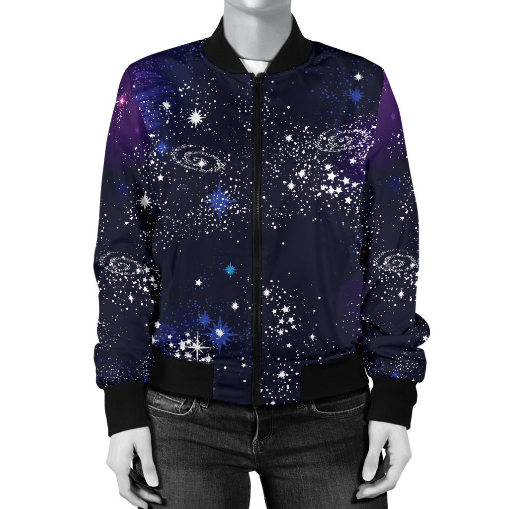 Cosmic Pattern Print Design 03 Women's Bomber Jacket