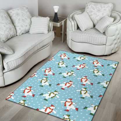 Polar Bear Pattern Print Design PB07 Area Rugs