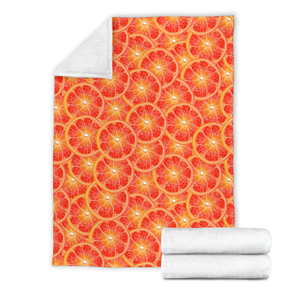 Grapefruit Pattern Print Design GF06 Fleece Blanket