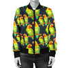 Lovebird Pattern Print Design 01 Women's Bomber Jacket