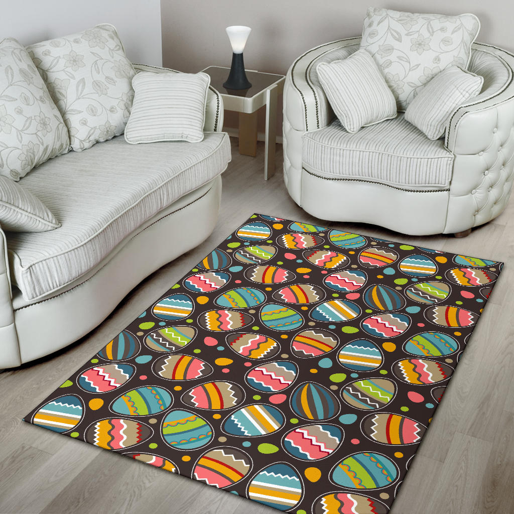 Easter Eggs Pattern Print Design RB03 Area Rugs