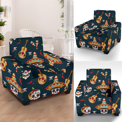 sugar skull Mexican Armchair Slipcover