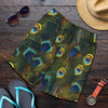 Peacock Feather Pattern Print Design A03 Mens Shorts