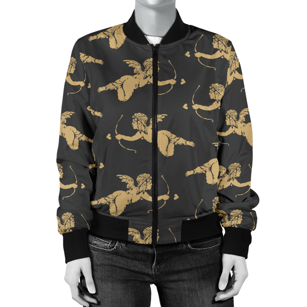 Cupid Pattern Print Design 02 Women's Bomber Jacket
