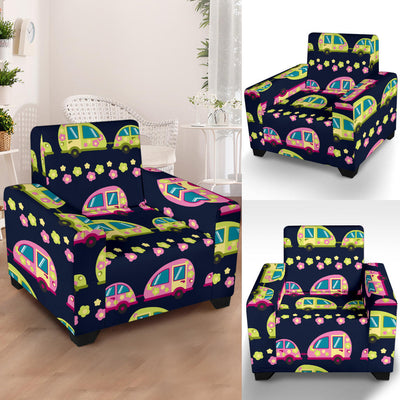 Camper Cute Camping Design No 3 Print Armchair Slipcover