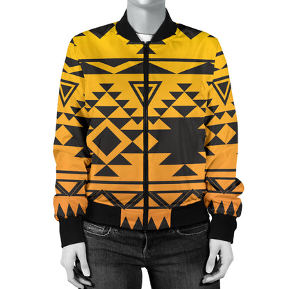 Rastafarian Pattern Print Design A04 Women's Bomber Jacket