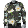 Daisy Pattern Print Design DS08 Men Bomber Jacket