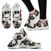 Hydrangea Pattern Print Design HD09 Sneakers White Bottom Shoes