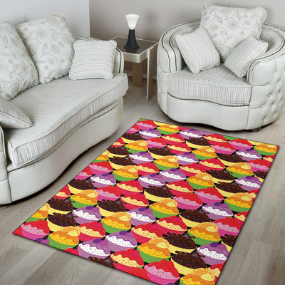 Cupcake Pattern Print Design CP02 Area Rugs