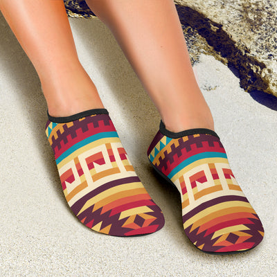 Tribal Aztec Vintage Aqua Water Shoes