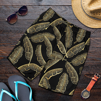 Banana Leaf Pattern Print Design BL07 Mens Shorts