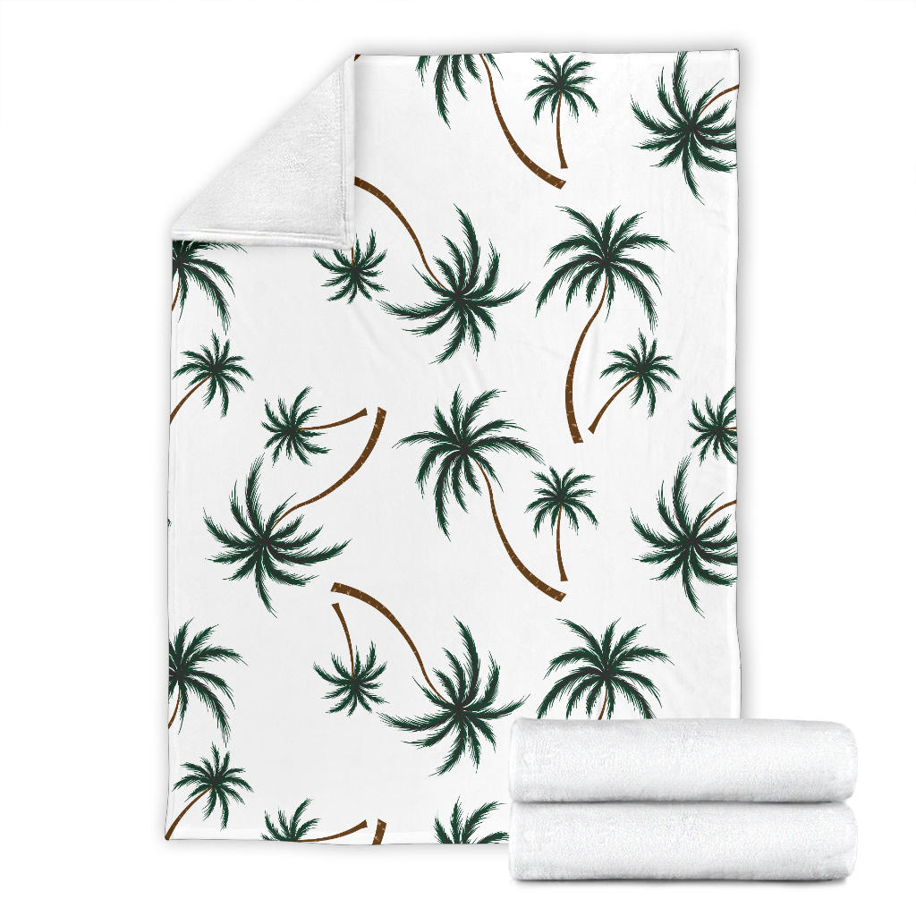 Palm Tree Pattern Print Design PT07 Fleece Blanket