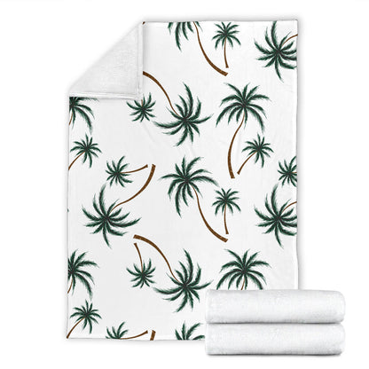 Palm Tree Pattern Print Design PT07 Fleece Blanket