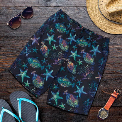 Starfish Pattern Print Design 01 Mens Shorts