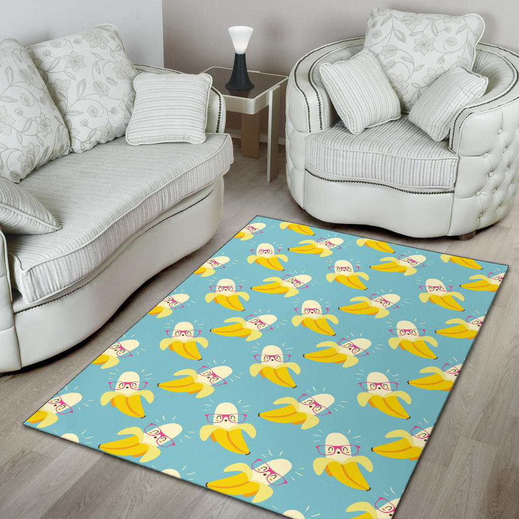 Banana Pattern Print Design BA07 Area Rugs