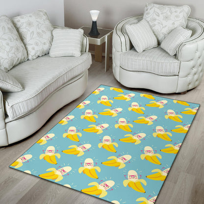 Banana Pattern Print Design BA07 Area Rugs