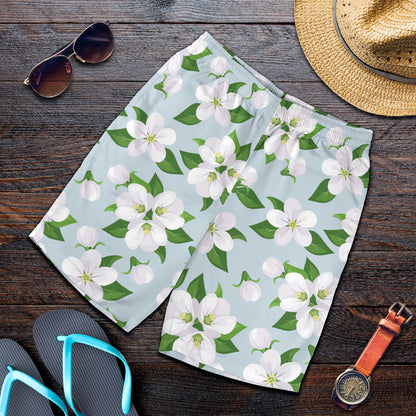 Apple blossom Pattern Print Design AB04 Mens Shorts