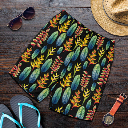 Heliconia Pattern Print Design HL03 Mens Shorts