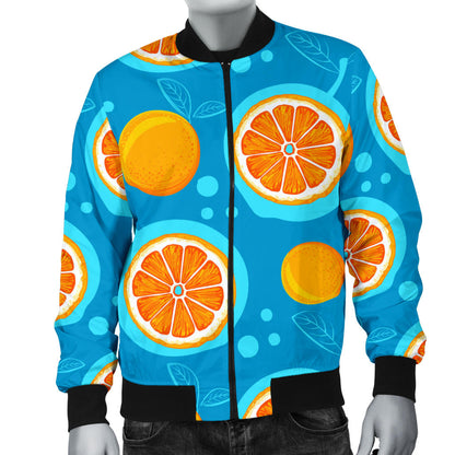 Grapefruit Pattern Print Design GF03 Men Bomber Jacket
