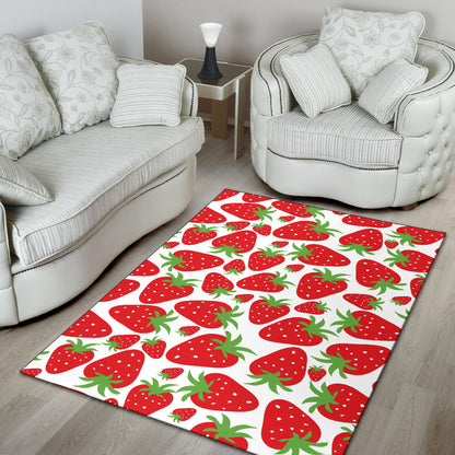 Strawberry Pattern Print Design SB01 Area Rugs