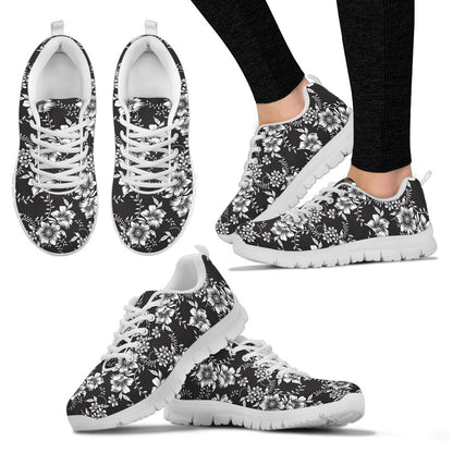 Gerberas Pattern Print Design GB02 Sneakers White Bottom Shoes