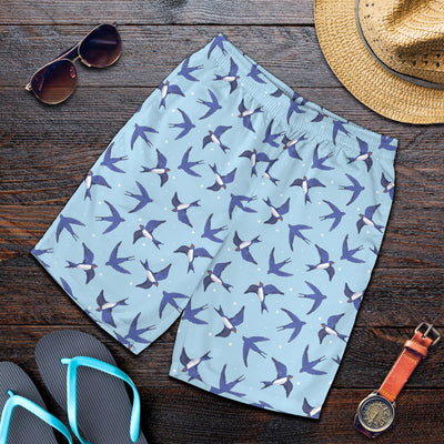 Swallow Bird Pattern Print Design 06 Mens Shorts