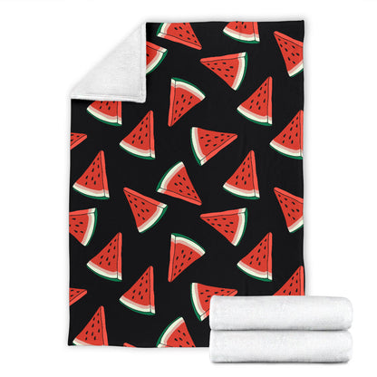 Watermelon Pattern Print Design WM01 Fleece Blanket