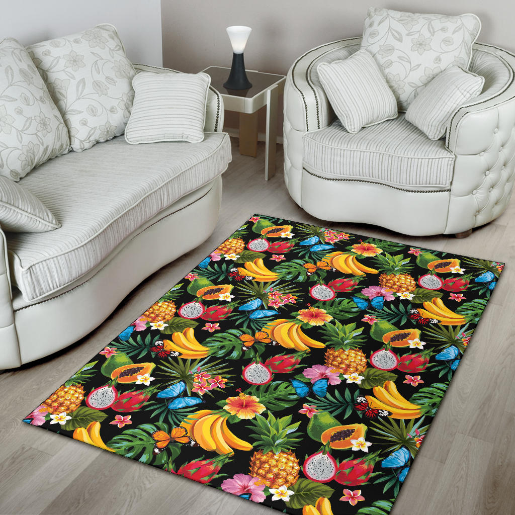 Tropical Fruits Pattern Print Design TF04 Area Rugs