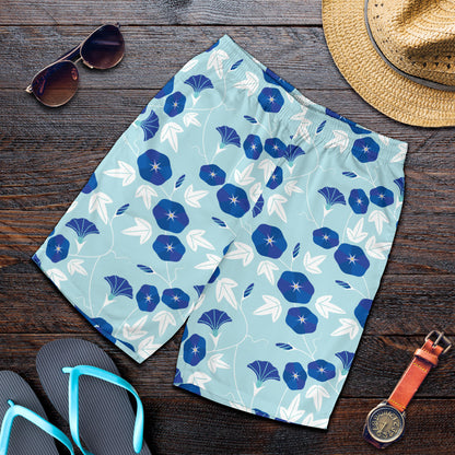 Morning Glory Pattern Print Design MG07 Mens Shorts
