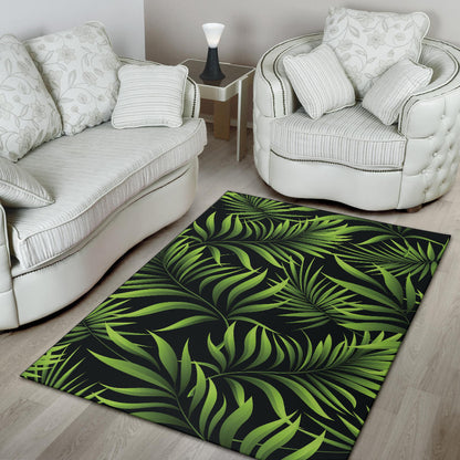 Palm Leaves Pattern Print Design PL07 Area Rugs