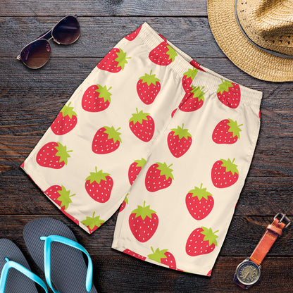 Strawberry Pattern Print Design SB02 Mens Shorts