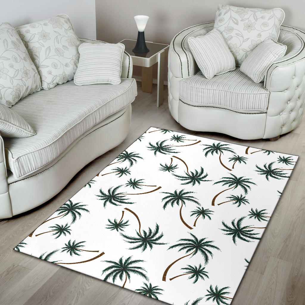 Palm Tree Pattern Print Design PT07 Area Rugs