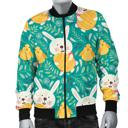 Easter Eggs Pattern Print Design RB02 Men Bomber Jacket