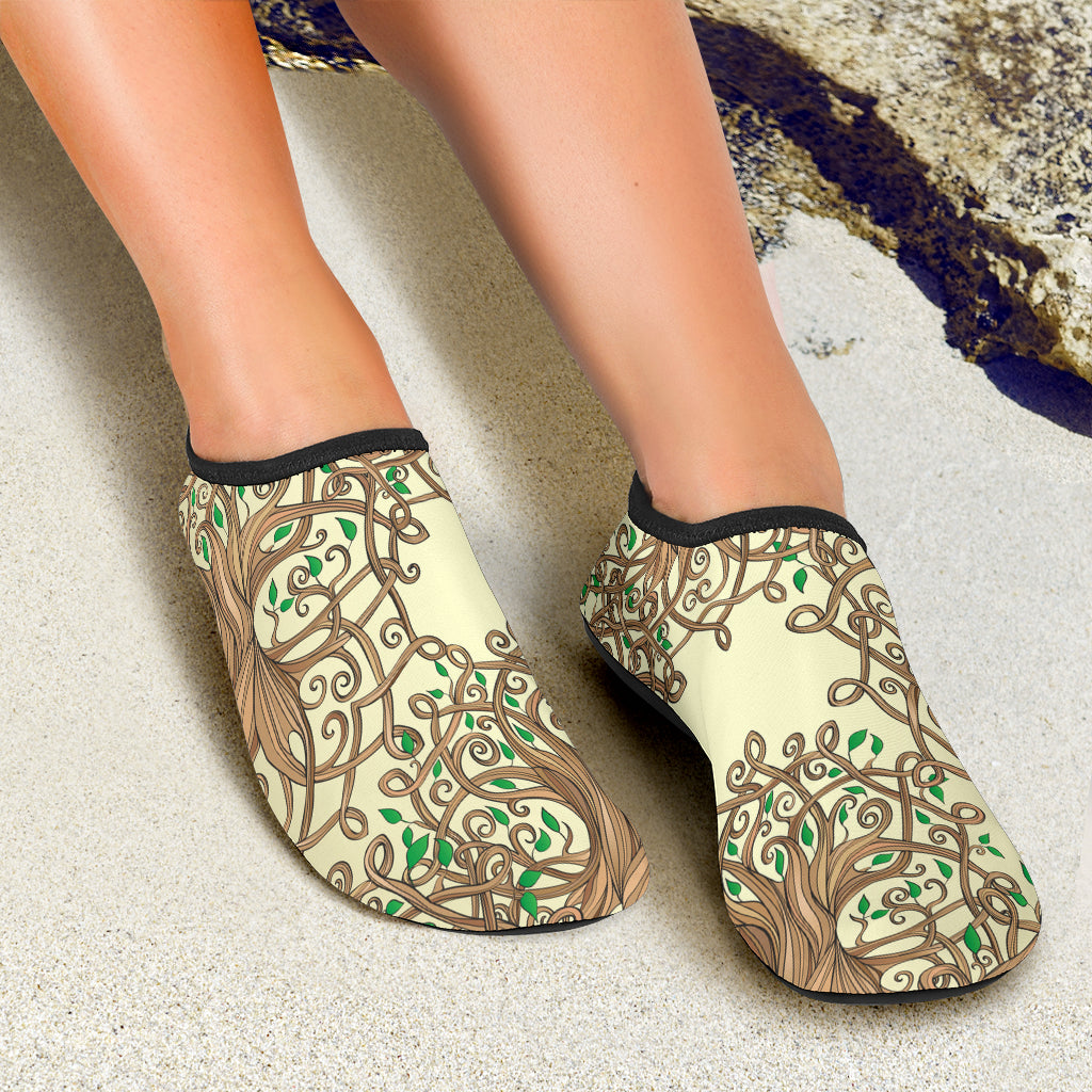Celtic Tree of life Aqua Water Shoes