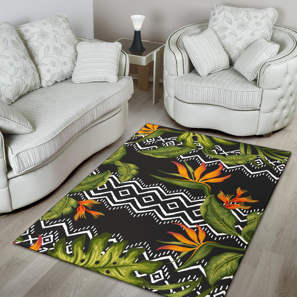 Bird Of Paradise Pattern Print Design BOP07 Area Rugs
