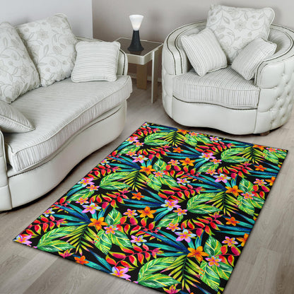 Heliconia Pattern Print Design HL09 Area Rugs