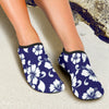 Hibiscus Pattern Print Design HB010 Aqua Water Shoes