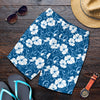 Hibiscus Pattern Print Design HB03 Mens Shorts