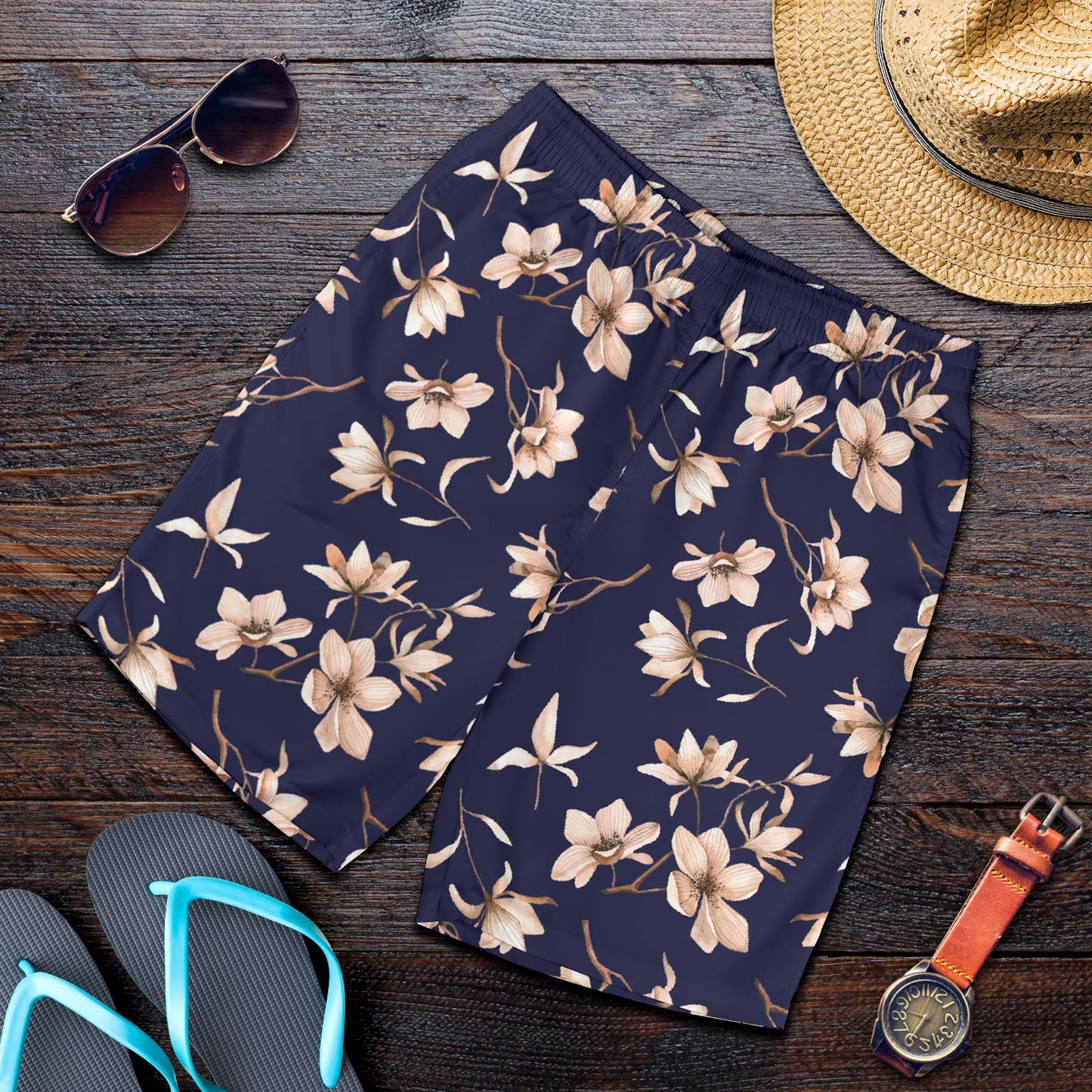 Beautiful Floral Pattern Mens Shorts