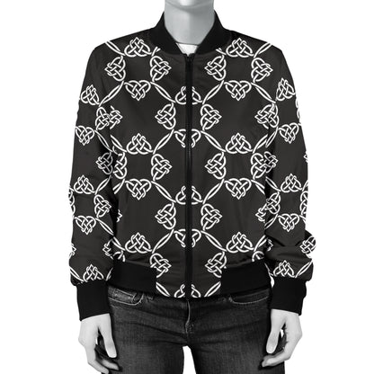 Celtic Pattern Print Design 06 Women's Bomber Jacket