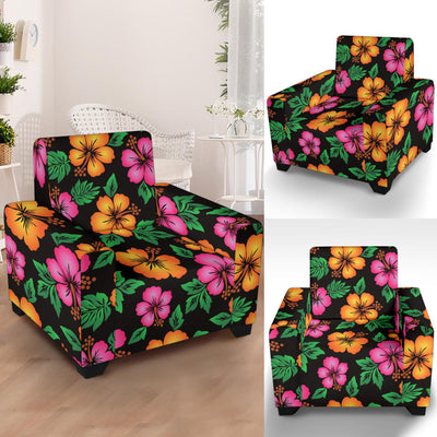 Hibiscus Pattern Print Design HB029 Armchair Slipcover