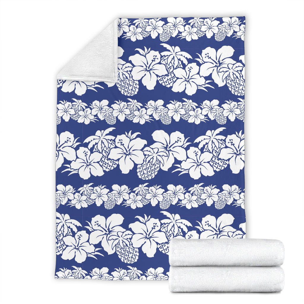 Hawaiian Themed Pattern Print Design H07 Fleece Blanket
