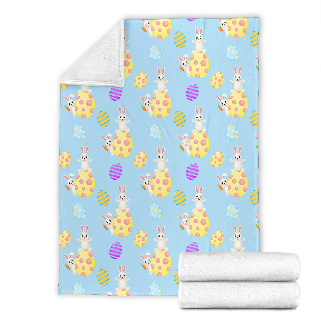 Easter Eggs Pattern Print Design RB015 Fleece Blanket